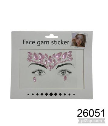 Imagen de STRASS CON STICKER PARA ROSTRO 16*14CM 3.26